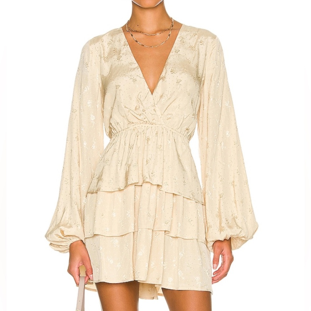 Fashion To Fit Cream Frill Mini Dress